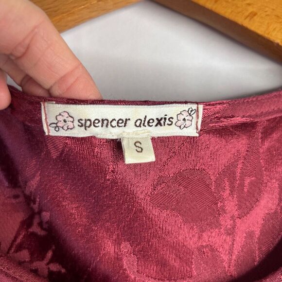 Spencer Alexis Rose Pink Victorian Boho Whimsical Fairy Core Blouse Size Small - Picture 7 of 10